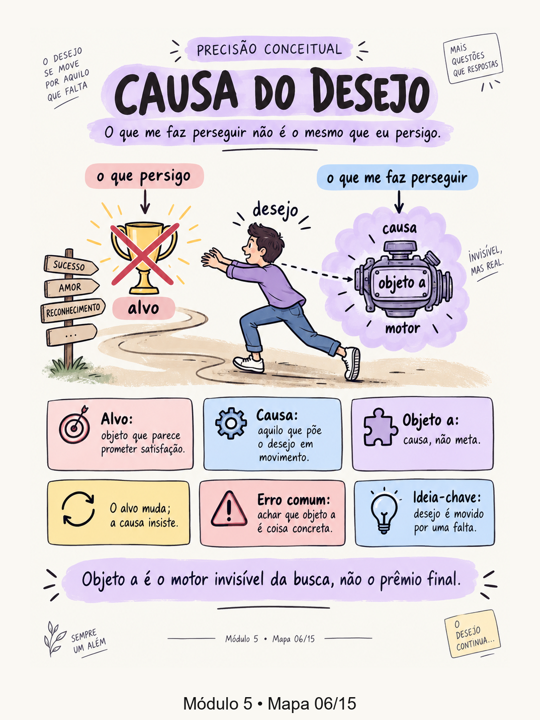 Mapa visual — Objeto a e Desejo